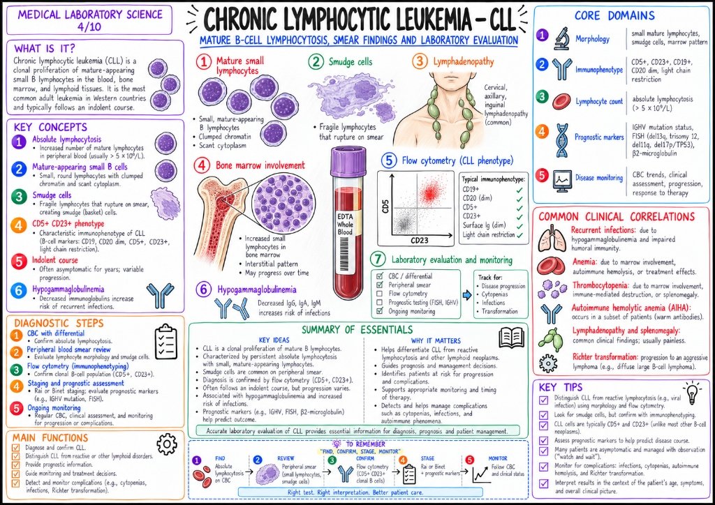 Chronic Lymphocytic Leukemia (CLL): Mature B-Cell Lymphocytosis